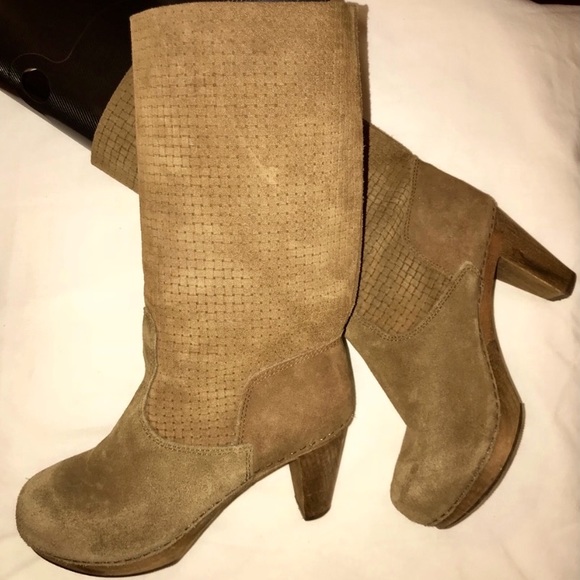Anthropologie Sanita Boots ‘Lola Mae’ camel suede - Picture 2 of 7